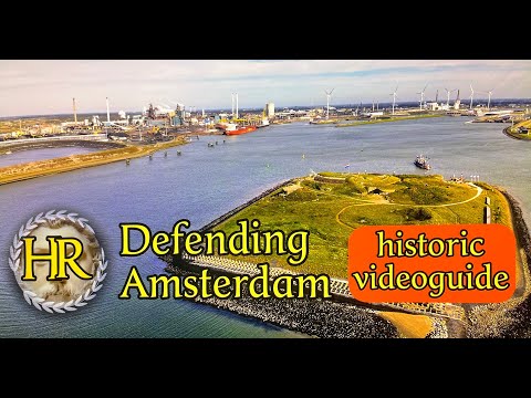 The hidden fort on an island in Amsterdam's North Sea Canal (IJmuiden, the Netherlands)