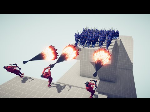 3x GOD FIREWORK ARCHERS vs 100x UNITS - Totally Accurate Battle Simulator TABS