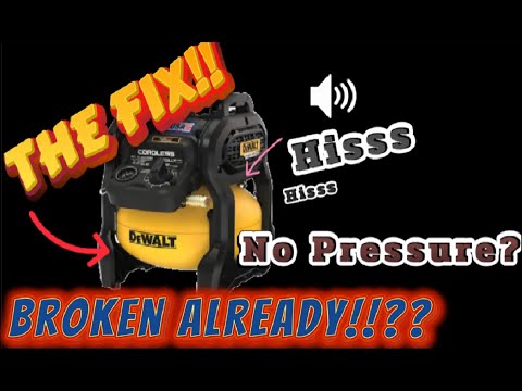 DEWALT 20V Compressor LEAKS,HELP, BROKEN and FIX EASY!!!