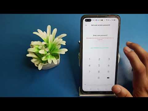 how to setup pattern lock, in realme x50 pro mobile