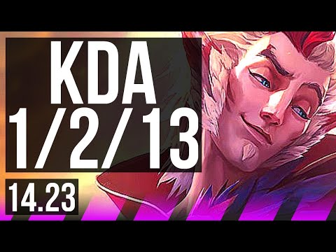 RAKAN & Smolder vs LEONA & Corki (SUP) | 1/2/13 | KR Challenger | 14.23