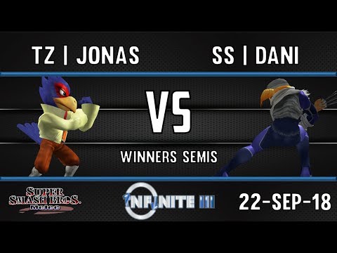 INFINITE 3 SSBM - TZ | JONAS (FALCO) VS SS | DANI (SHEIK) - WINNERS SEMIS