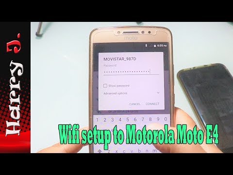 Wifi setup to Motorola Moto E4