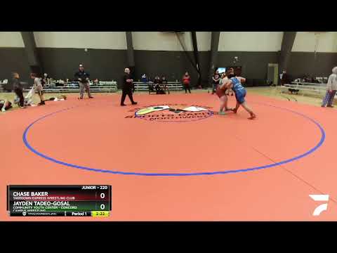 220 Lbs 1st Place Match - Chase Baker, Takedown Express Wrestling Club Vs Jayden Tadeo-Gosal, Comm