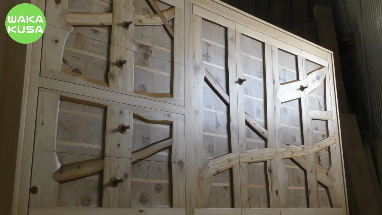 Woodworking Project: How to Build a Folding Door Cabinet with Reclaimed Wood