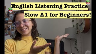 Beginner English Slow Listening Practice --- Talking about 👉ME