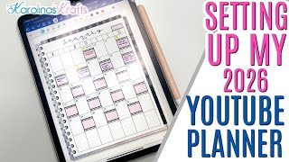 Setting up my Digital Youtube Planner with Crafty Goals & How Many Videos I Posted in 2025!