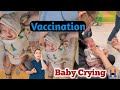 Vaccination Injection Baby Crying, At Hospital Health Care Baby..