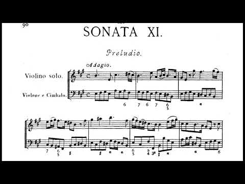 A. Corelli - Violin Sonata Op. 5 no. 11 in E major - Score