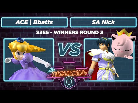 The Nightclub S3E5: SA Nick (Marth, Puff) vs ACE | Bbatts (Peach) - WR3 SSBM