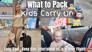 Everything you need when flying with kids | Kids Carry on Long Haul Flight