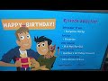 PBS Kids Happy Birthday Menu