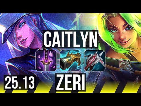 CAITLYN & Karma vs ZERI & Alistar (ADC) | Legendary | KR Master | 25.13