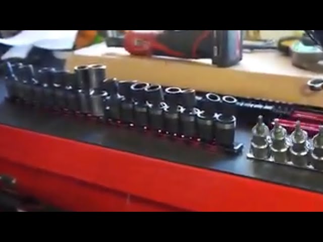 Youtube Video for Aluminum Socket Organizer Rails With Rubber End Caps by Halffast719