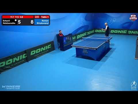 21:30 Evhenii Holoborodko 3-0 Roman Shtukovanyi West 5 WIN CUP 26.11.2022 | TABLE TENNIS WINCUP