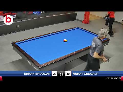 ERHAN ERDOĞAN & MURAT GENÇALP Bilardo Maçı - 2022 ERKEKLER 1.ETAP-4.TUR