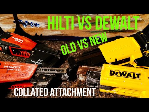 Hilti vs dewalt collated screw gun attachment old vs new!