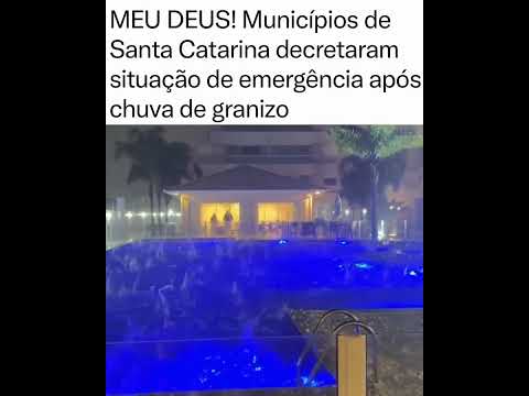 "CENÁRIO DE DESTRUIÇÃO EM SANTA CATARINA! 🚨⛈️ Granizo devasta mais de 1.000 casas!"