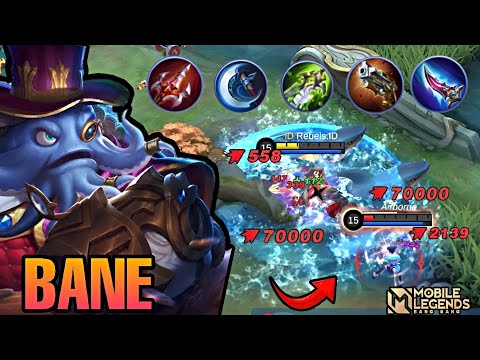 Bane build insane damage one combo || Mobile Legends