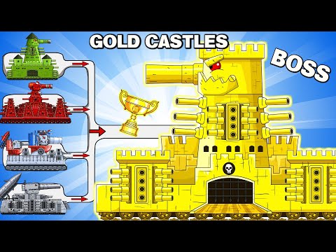 Monster tank: MORGAN IRON CASTLES vs MEGA TANK  - Cartoons about tank/Nina tank cartoon