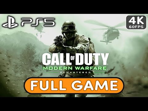 CALL OF DUTY MODERN WARFARE REMASTERED Gameplay Walkthrough FULL GAME [PS5 4K 60FPS]