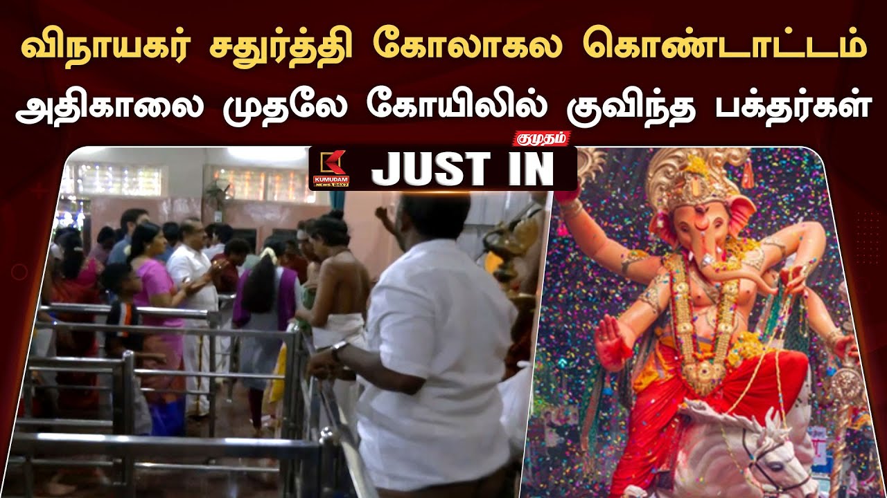 தமிழகம் முழுவதும் விநாயகர் சதுர்த்தி விழா கோலாகல கொண்டாட்டம்