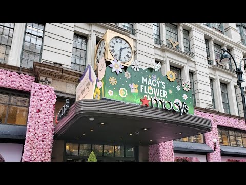 NYC LIVE Exploring Macy's Flower Show 2021 (May 8, 2021)