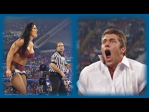 Chyna provokes Steven Richards by wrestling in Bra & Panties: SmackDown!, Sep. 28, 2000