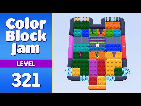 Color Block Jam Level 321 | Every Puzzle Solved! 🎯