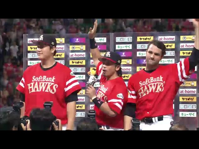 ホークス李大浩選手・サファテ投手・松田選手ヒーローインタビュー 2014/9/13 H-M