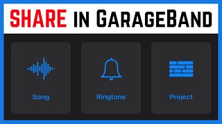How to SHARE projects in GarageBand iPad/iPhone (iOS 15)