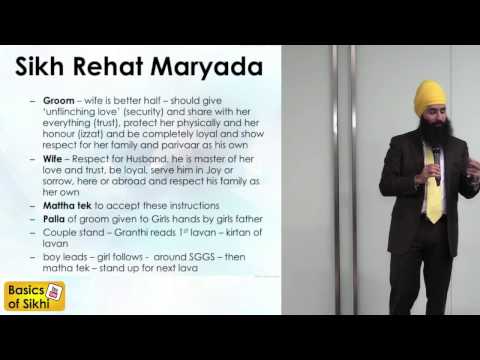 TWGC Topic #13 Part A - Anand Karaj - Maryada and Concept of marriage