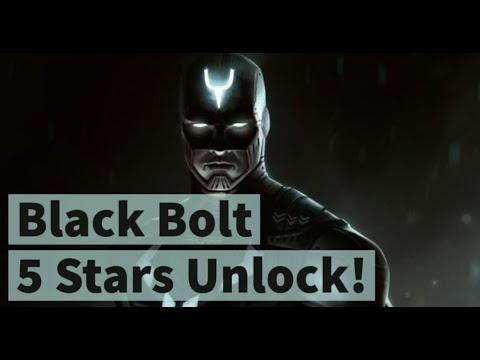 Black Bolt 5 Stars - Legendary Unlock and Playthrough - Marvel Strike Force - Free to play