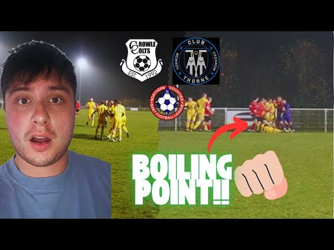 The FIGHT For The PLAY OFFS is Taken LITERALLY!!!-Crowle Colts v Club Thorne Colliery FC