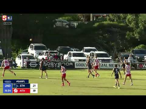 Rd 14 Hostplus SANFL Snapshot - South's Eamon Wilkinson snaps from stoppage