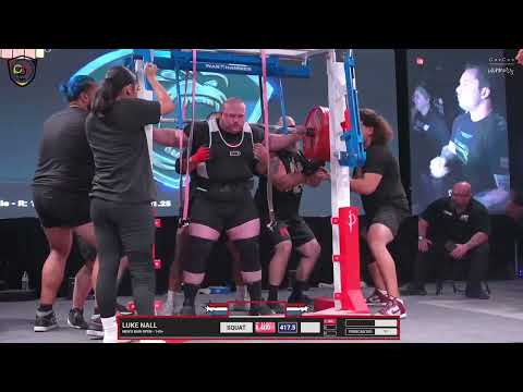 Luke Nall • 1st place 1,090kg Total (Raw) • 140+kg Class • The American Pro 2023