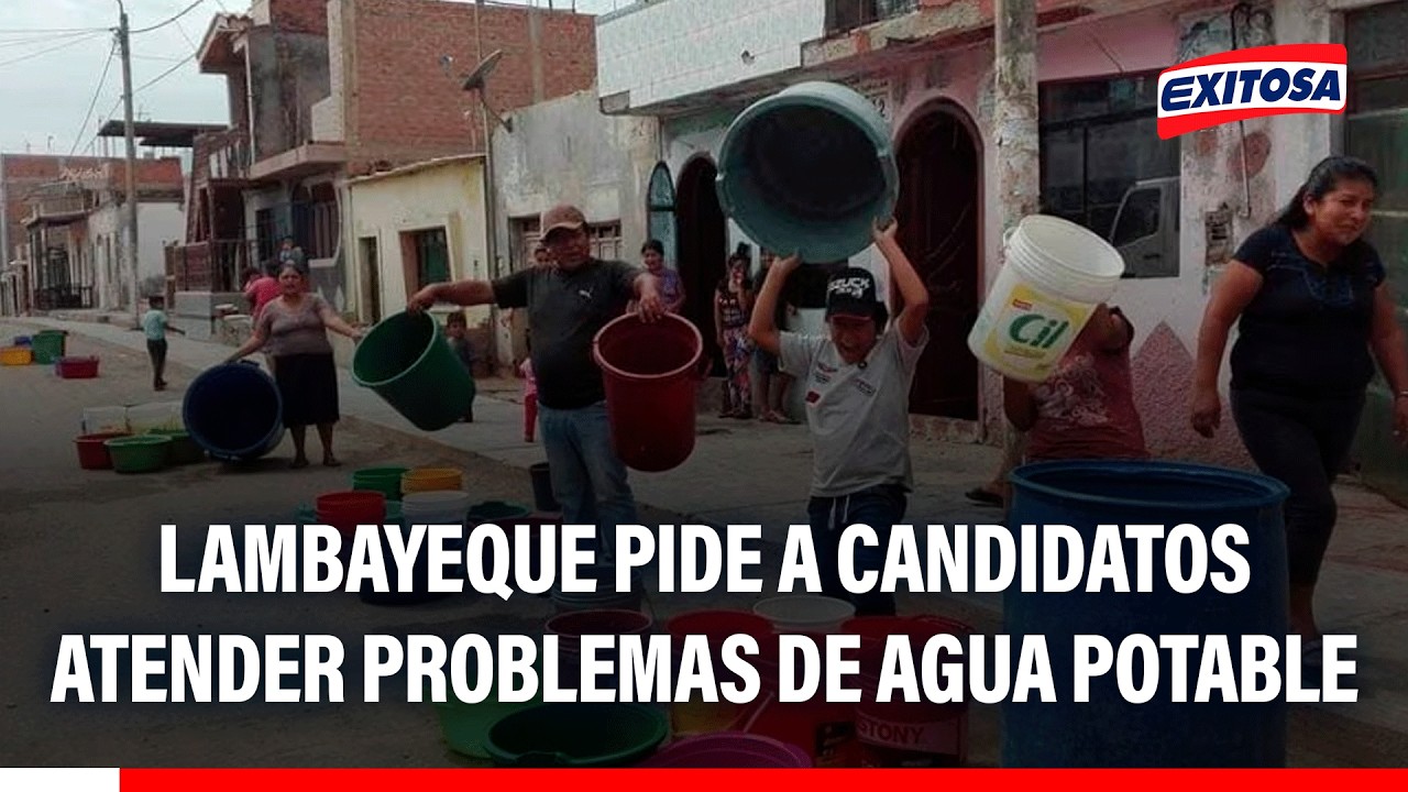 🔴🔵 Lambayeque pide a candidatos que pasen a segunda vuelta priorizar problemas de agua potable