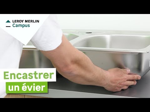 comment fixer un evier inox a poser