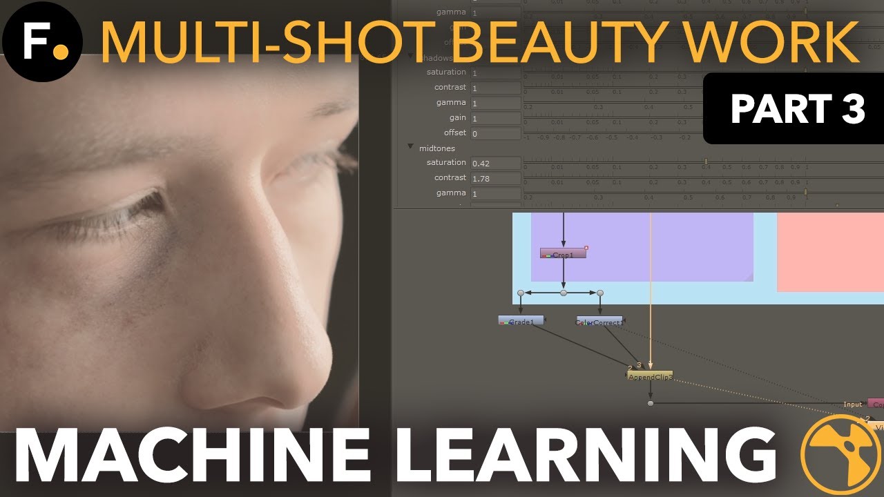3 - Applying & Improving Results | Multi-Shot Beauty Work Using CopyCat | Machine Learning in Nuke