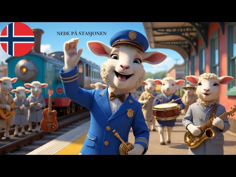 Nede på stasjonen – Ny versjon! | Togbeat for barn 🚂