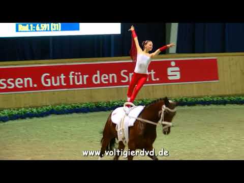 Anna Löw - Damen 15 - DJM Voltigieren Aachen 2017