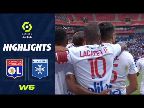 OLYMPIQUE LYONNAIS - AJ AUXERRE (2 - 1) - Highlights - (OL - AJA) / 2022-2023