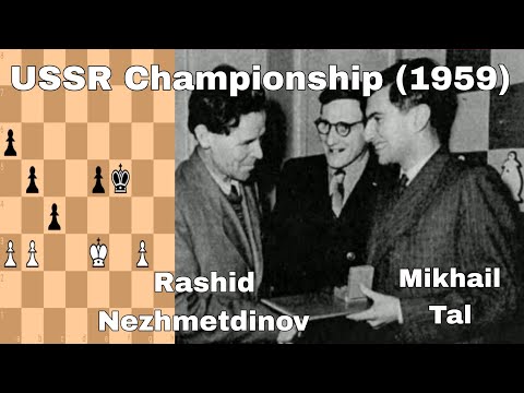 Rashid Nezhmetdinov vs Mikhail Tal. USSR Championship (1959).