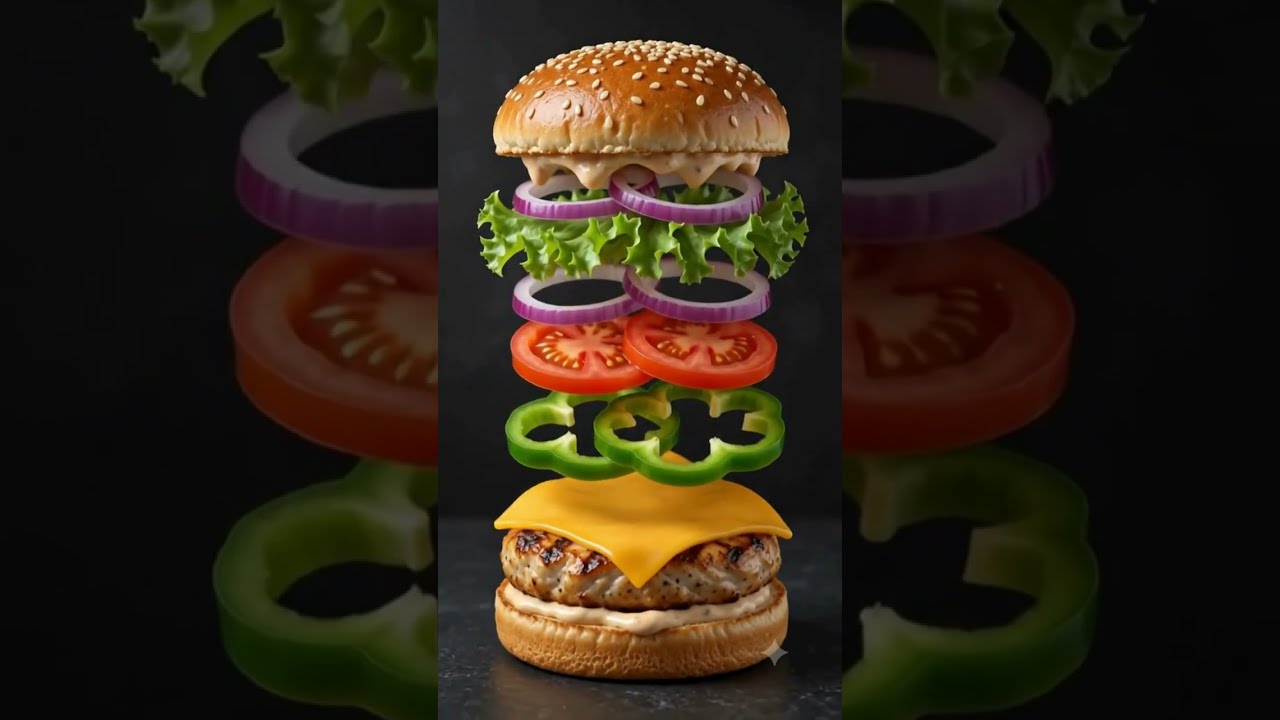 Exploded Chicken Burger Campaign