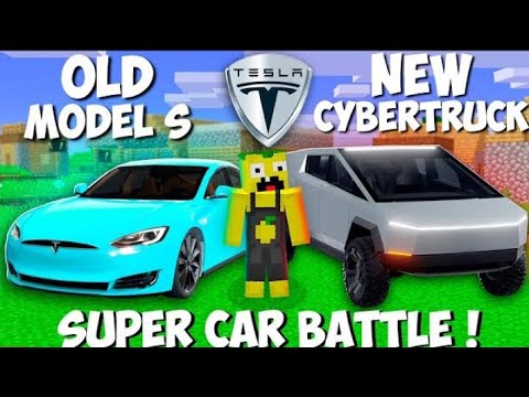 CHOOSE: Cybertruck or Model S in Minecraft? Secret Car!