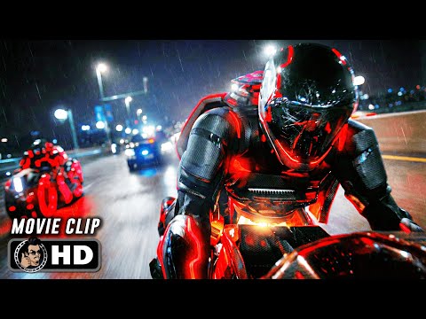 Program Vs Police Chase Scene | TRON: ARES (2025) Movie CLIP HD