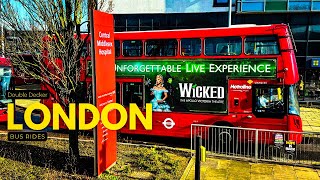 Slow London 🚌 Long Double Decker Bus Ride | Real City Sounds | 4K