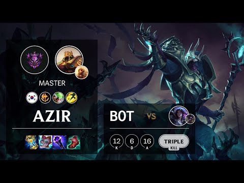 Azir Bot vs Kai'Sa - KR Master Patch 11.9