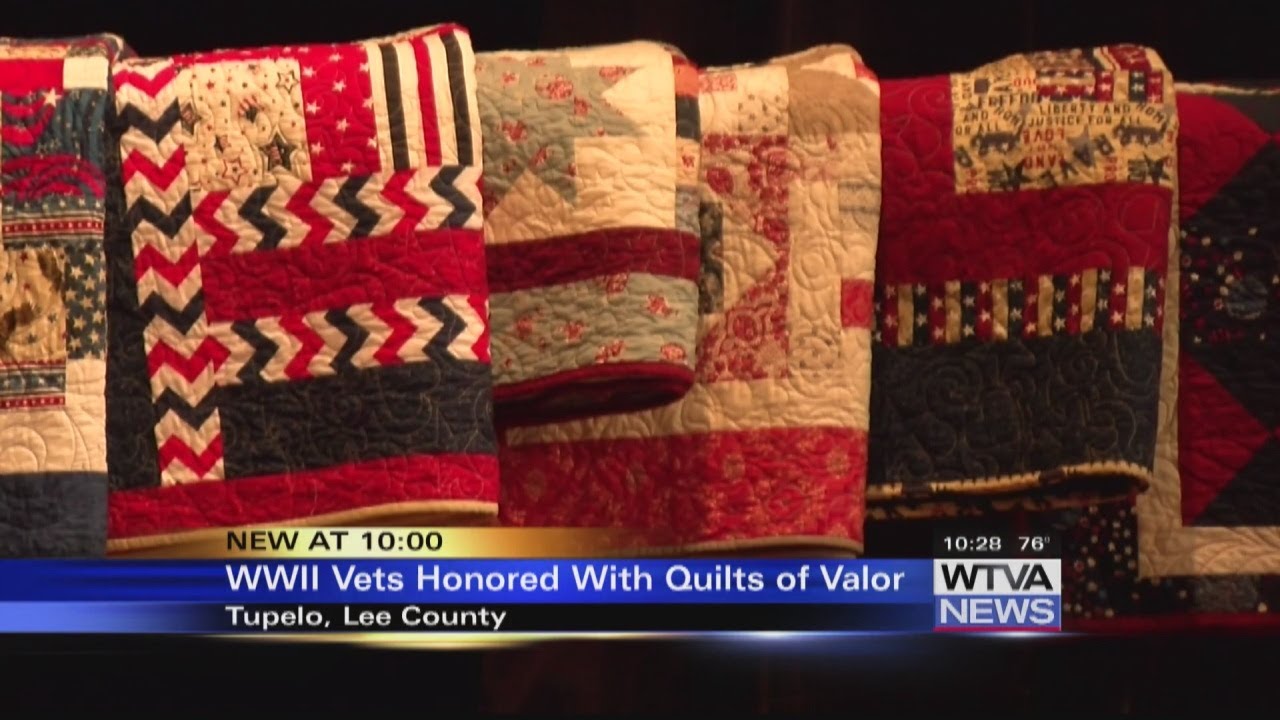 WWII veterans honored with quilts of valor