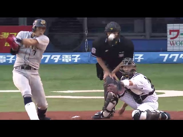 1回表 最多得票の輝き!! バファローズ糸井が先制タイムリー2塁打を放つ!! 2014/6/27 M-Bs